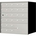 Florence Mfg Co Florence 4B+ Horizontal Mailbox, 33-3/8" H, 25 Mailboxes, 1 Parcel, Front Load, USPS 140065PLA